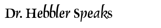 Speaking Engagements